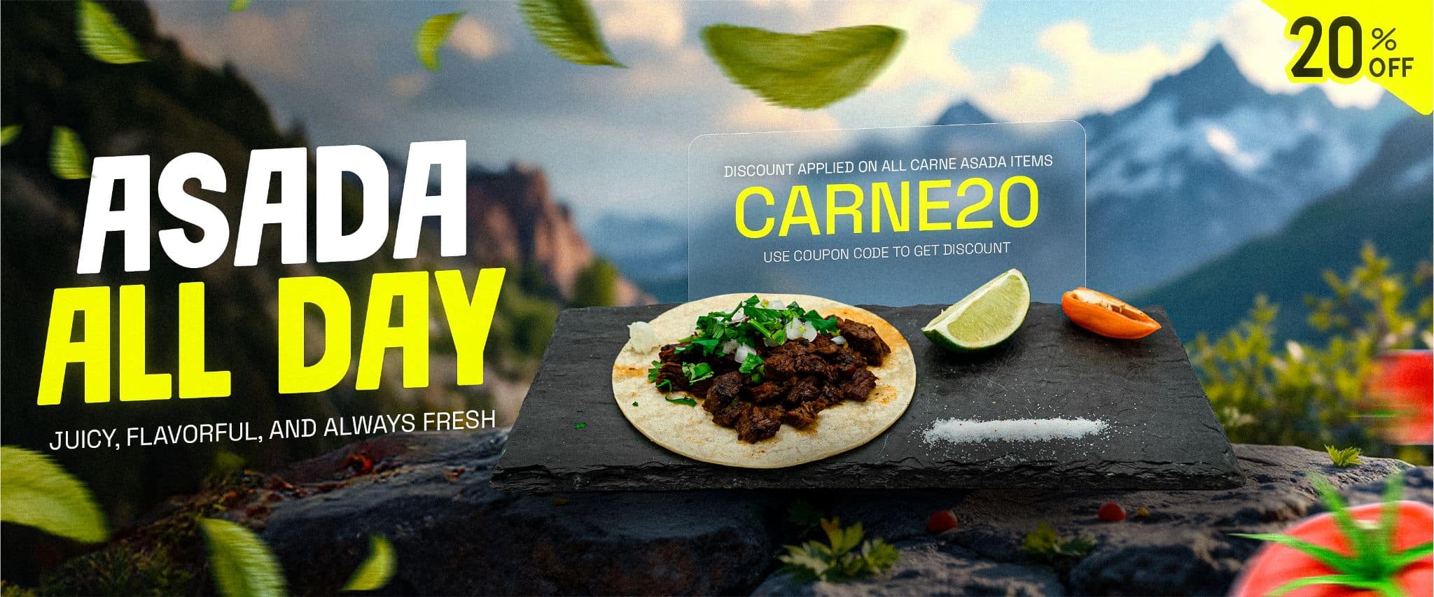 Best mexican breakfast LA - 20% off Carne Asada
