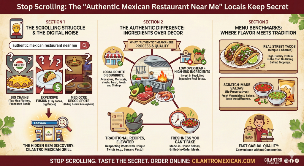 authentic mexican restaurant near me, cilantro mexican grill information